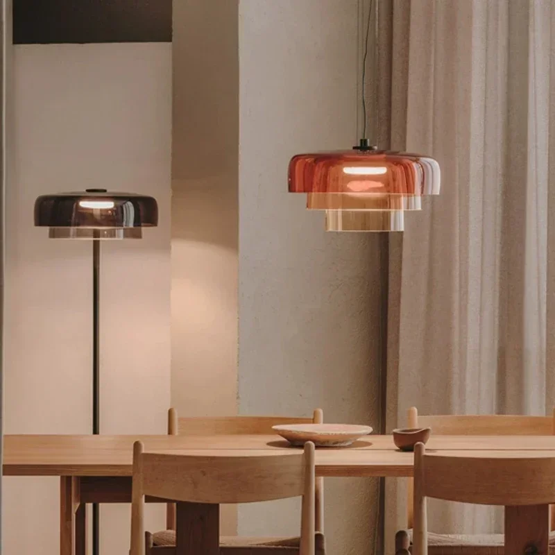 Lighting Decor Bedroom - Lampada a Sospensione in Vetro Minimalista