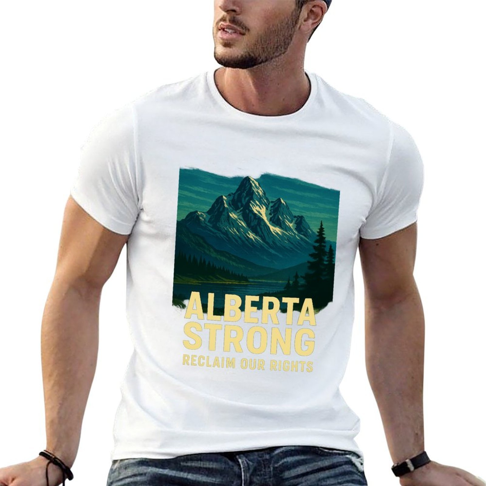 Alberta Lighting & Decor Edmonton Ab - Alberta Strong T-shirt casual leggera estiva