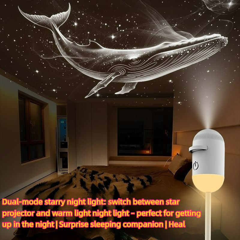 Decor Lighting Fixtures - Lampada Notturna 2-in-1 con Proiettore di