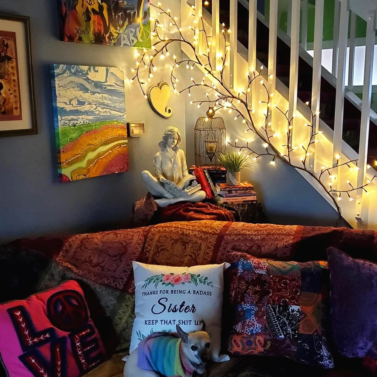 Lighting Decor Bedroom - Luci di vite di salice pieghevoli