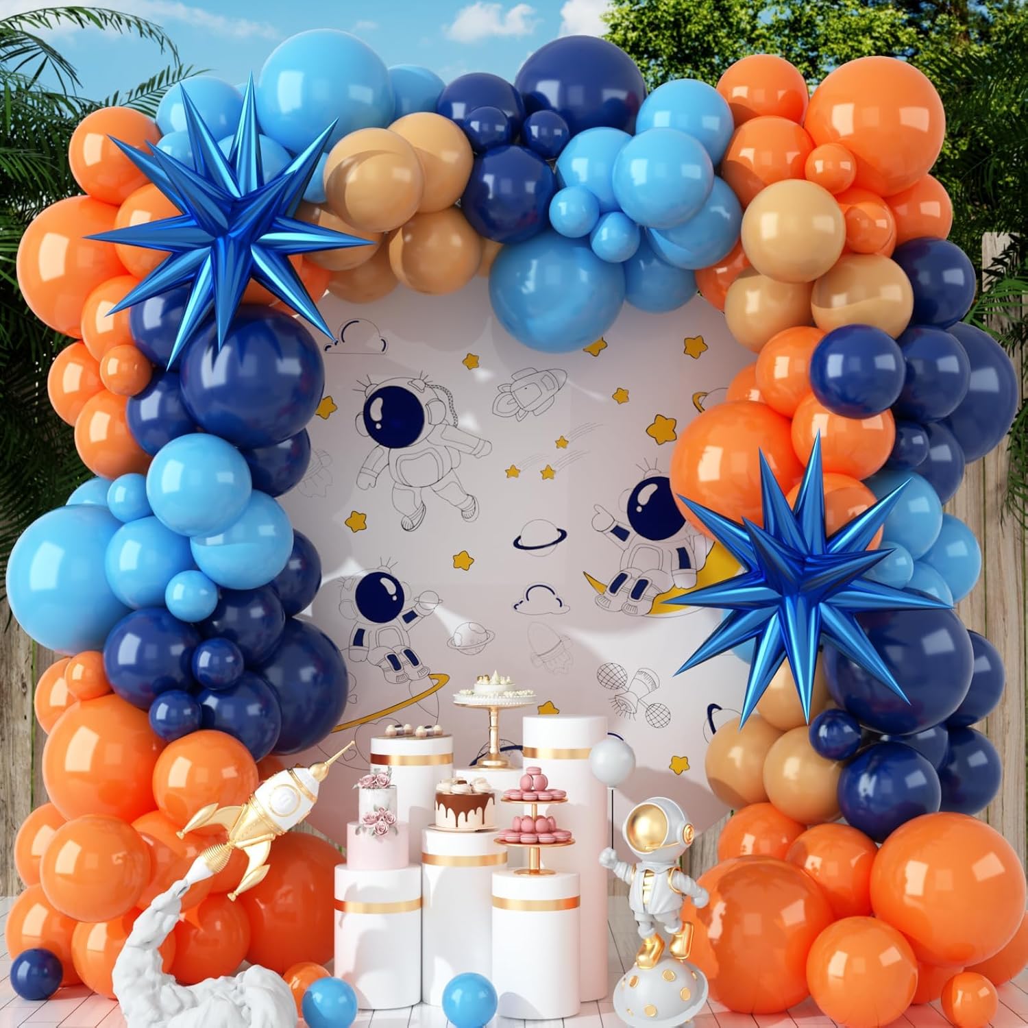 Orange Lighting Decor - Set di 107 Palloncini in Lattice