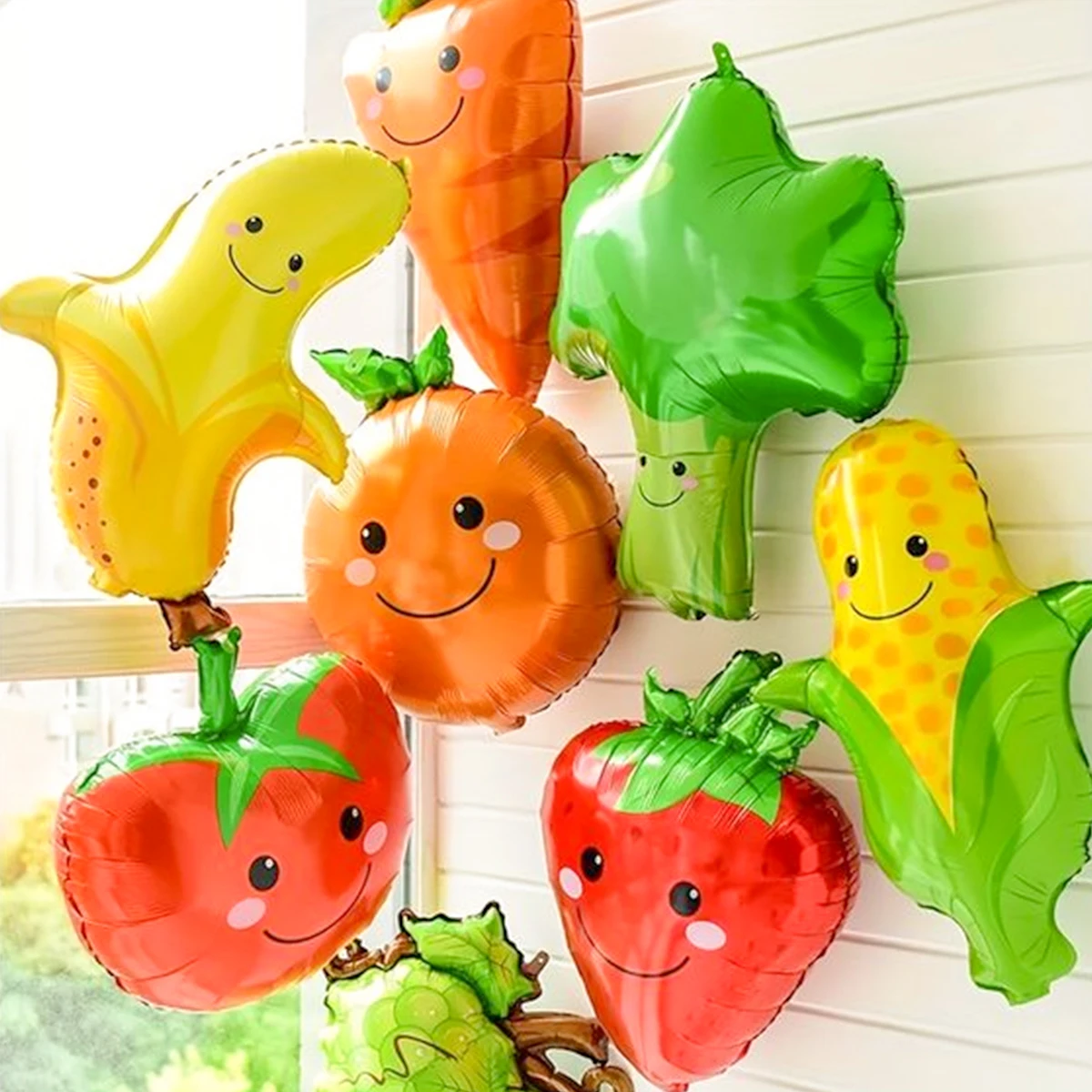 Orange Lighting Decor - 7 pezzi palloncini a tema frutta