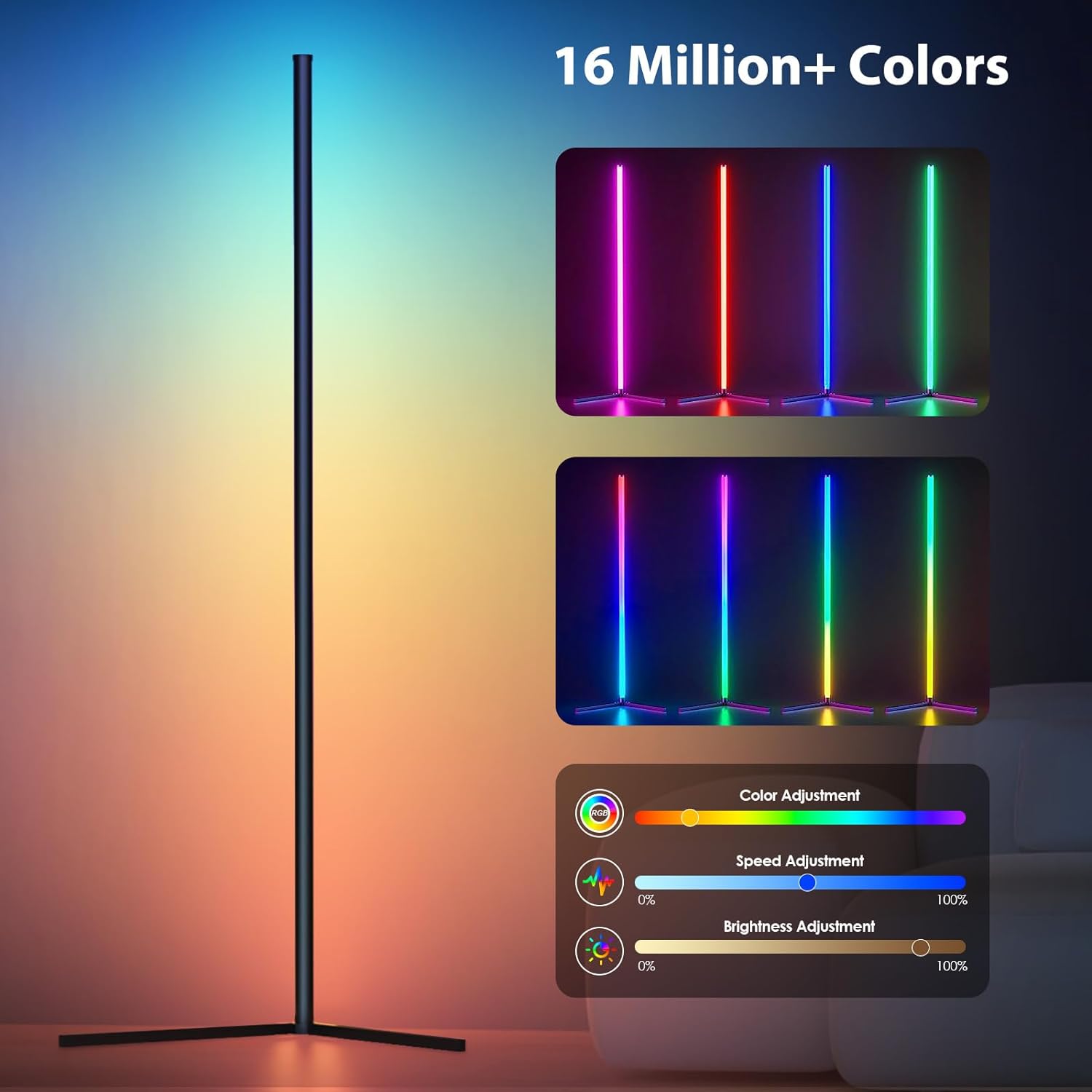 Lampada da terra angolare RGB  - Floor Lamp Tripod recensione e prezzo