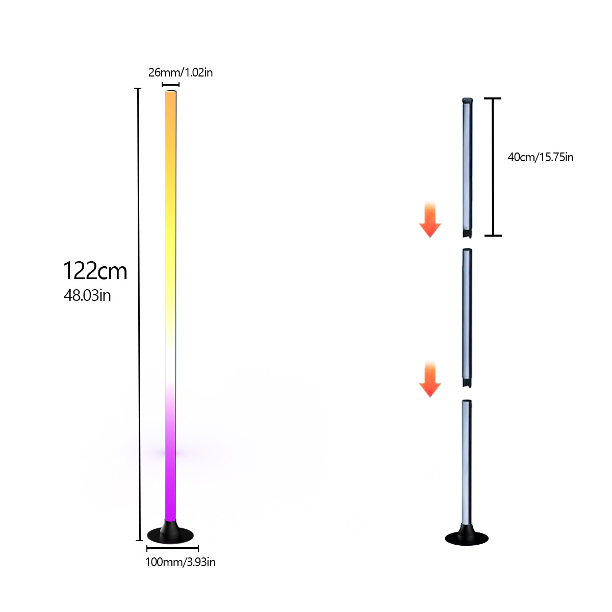 EISSLOLY 1/2PCS Lampada da ter - Floor Lamp Tripod recensione e prezzo