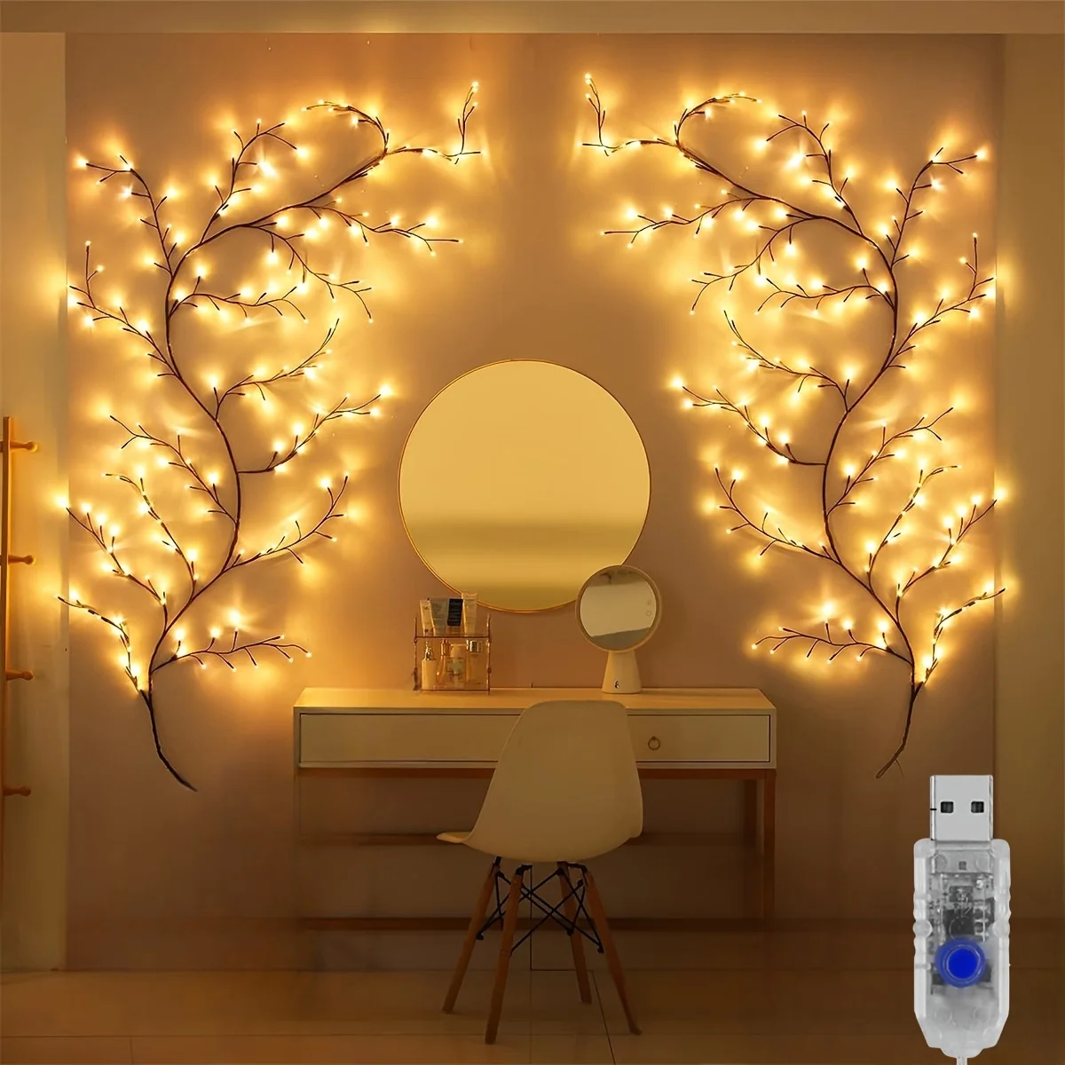 Luci di vite di salice pieghev - Lighting Decor Bedroom recensione e prezzo