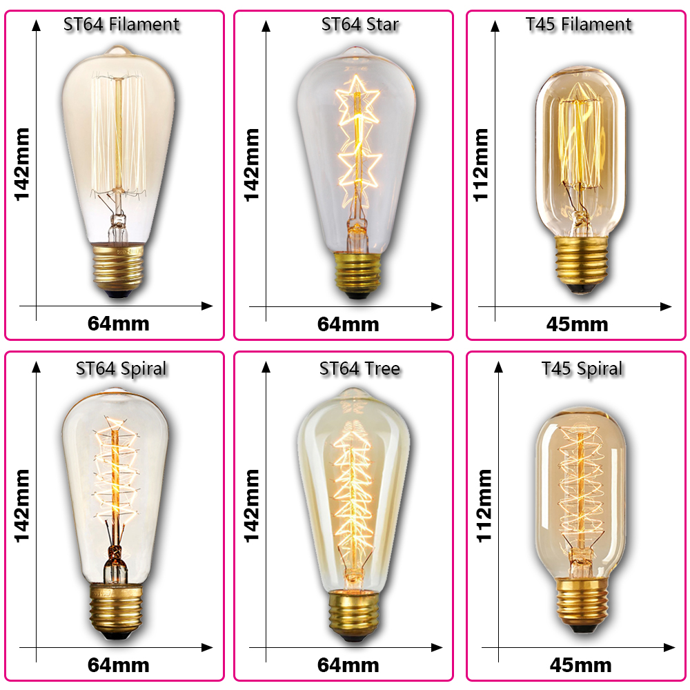 Retro Edison Lampadina E27 40W - Lighting Decor Items recensione e prezzo