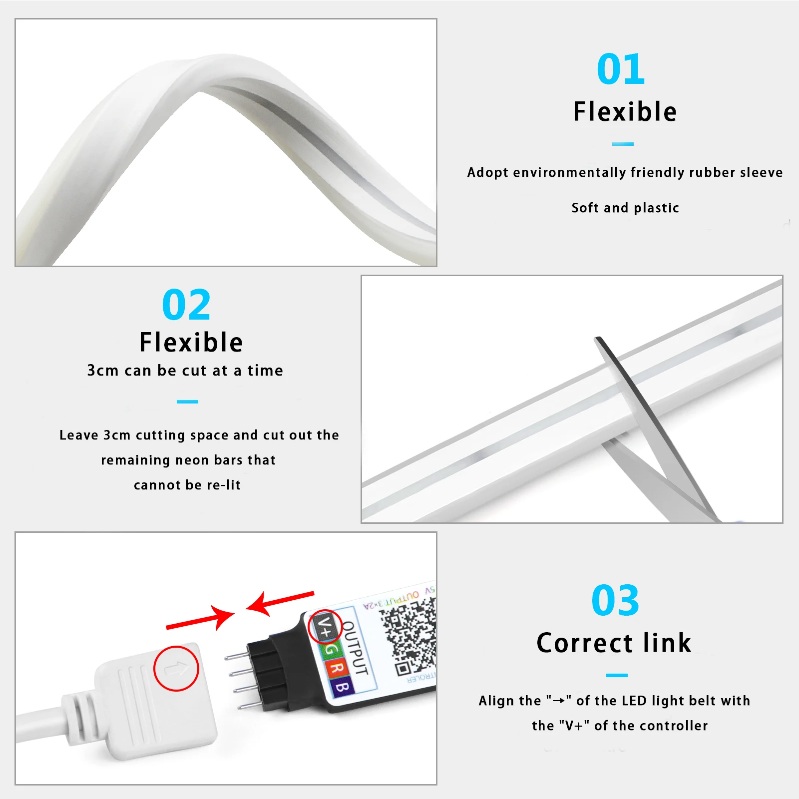 1-5m RGB LED Neon Strip Light  - Lighting Decor Items recensione e prezzo